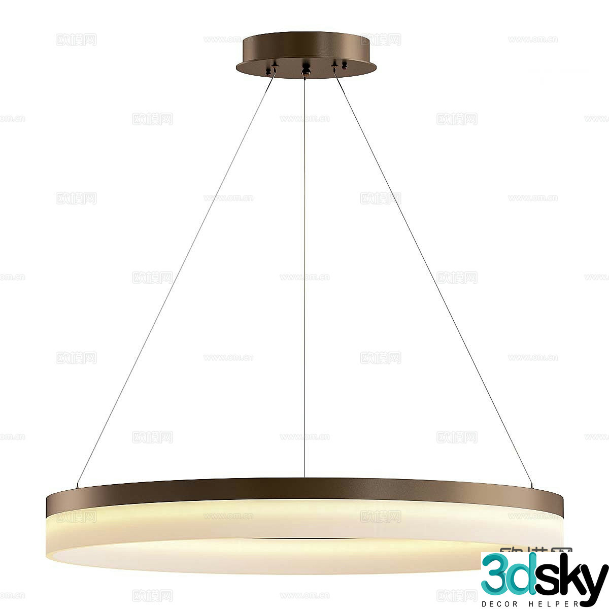 Modern simple and light luxury chandeliers chandeliers simple chandeliers lamp 3d model