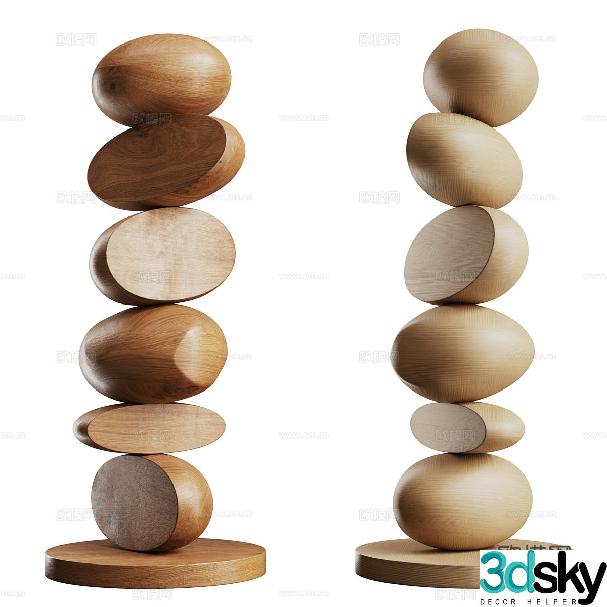 Middle-aged sculptures sculpture ornaments sculpture decoration wood sculpture entrance sculpture living room sculpture art 3d model