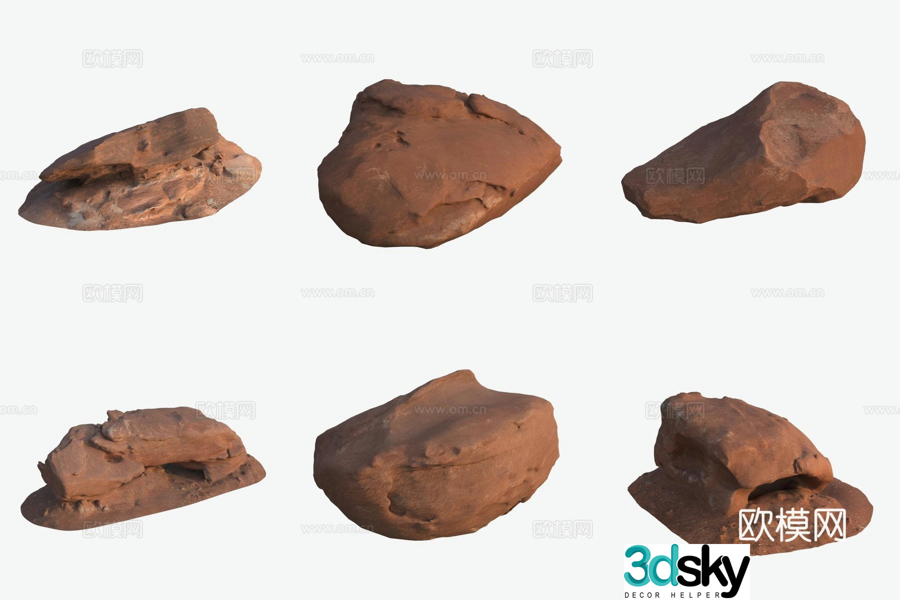 Big rocks by the sea 3d model