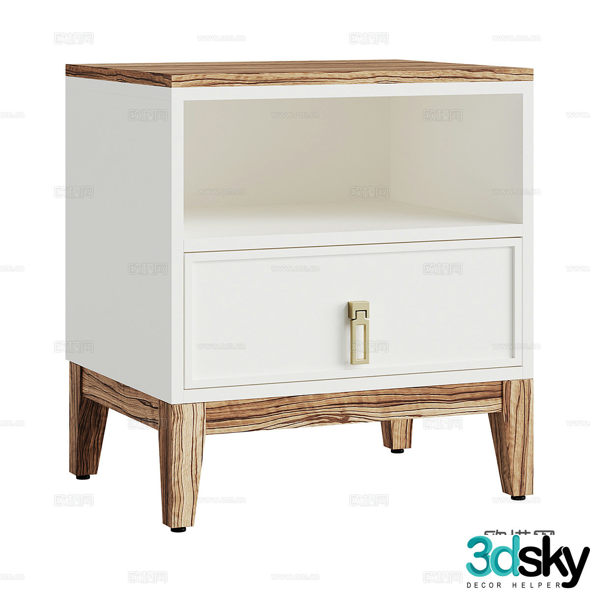 Nordic simple bedside table bedside table simple bedside table simple bedside table 3D model