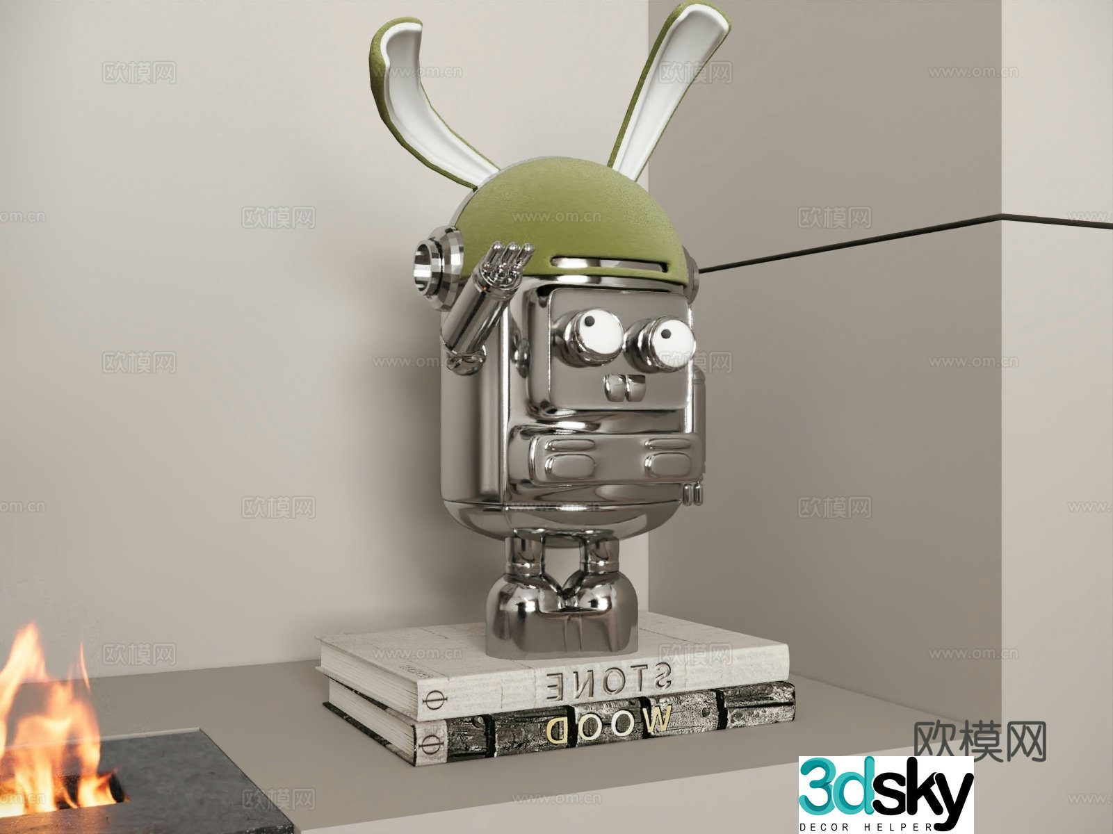 Modern sculpture ornaments Statue Doll 3d model