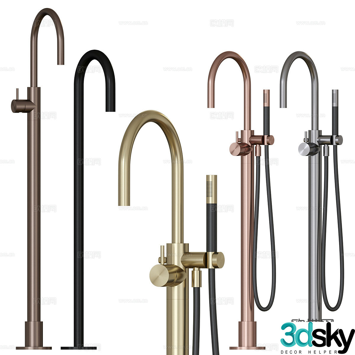 COBBER Floor-standing faucet 3D model