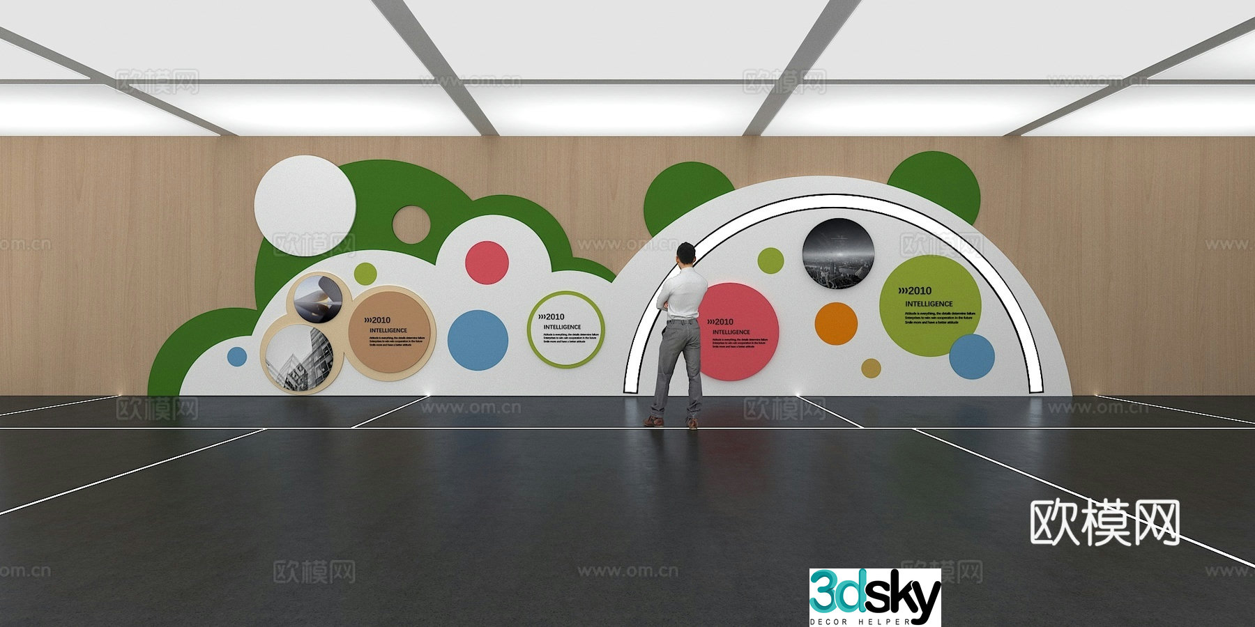 Cultural wall Children’s cultural wall Display wall Classroom Exhibition hall Campus culture Corridor Teaching 3D model