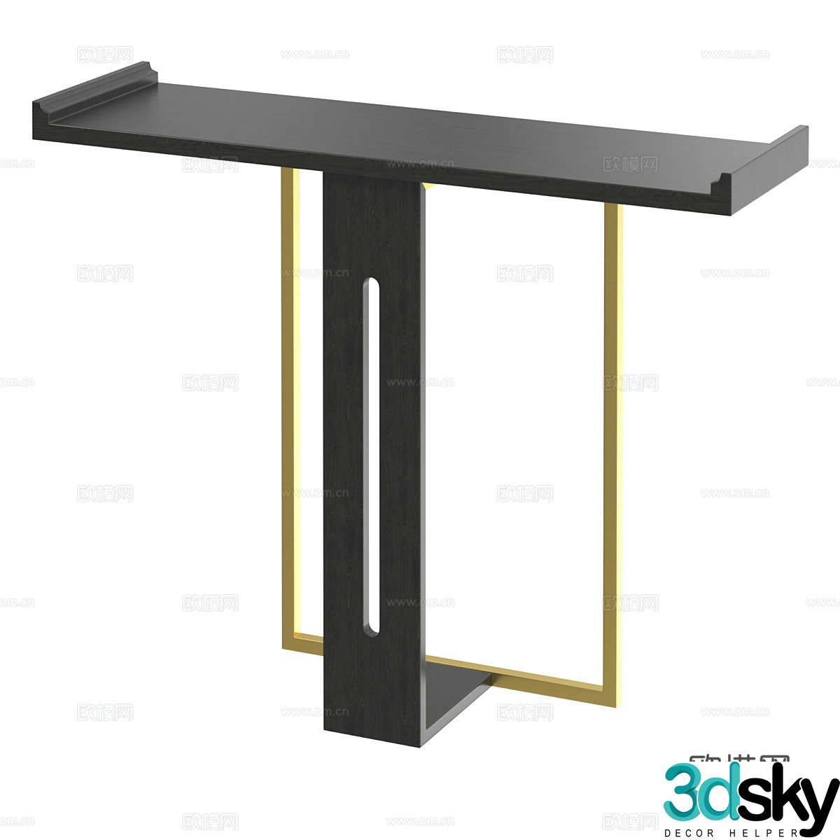 New Chinese style light luxury end scene 3D model