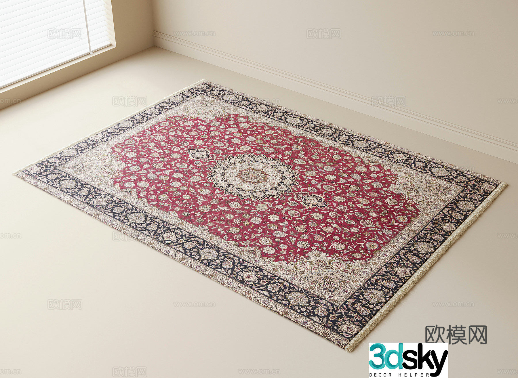 French carpet 3d model