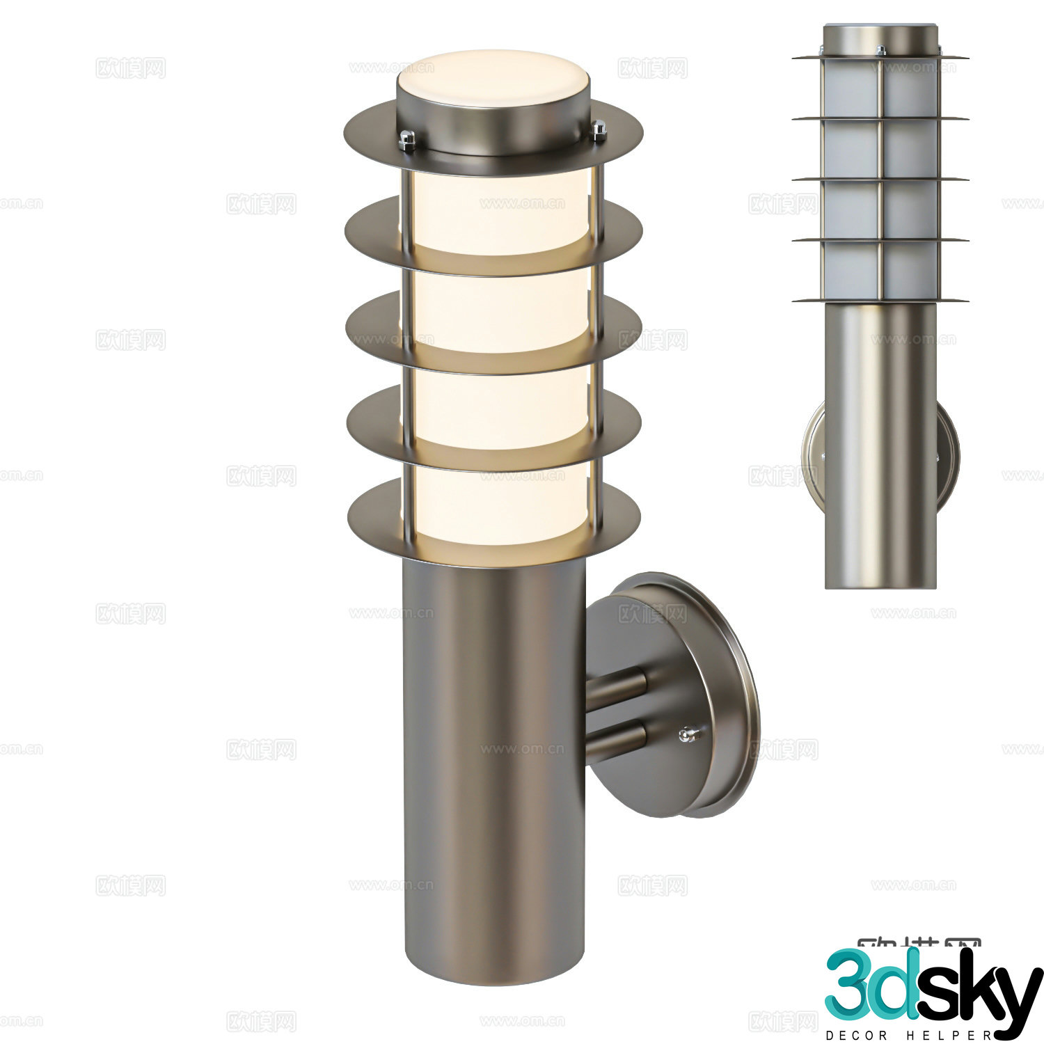 Modern outdoor wall lamp Iron wall lamp Garden wall lamp Park wall lamp Park lighting Industrial 3D model