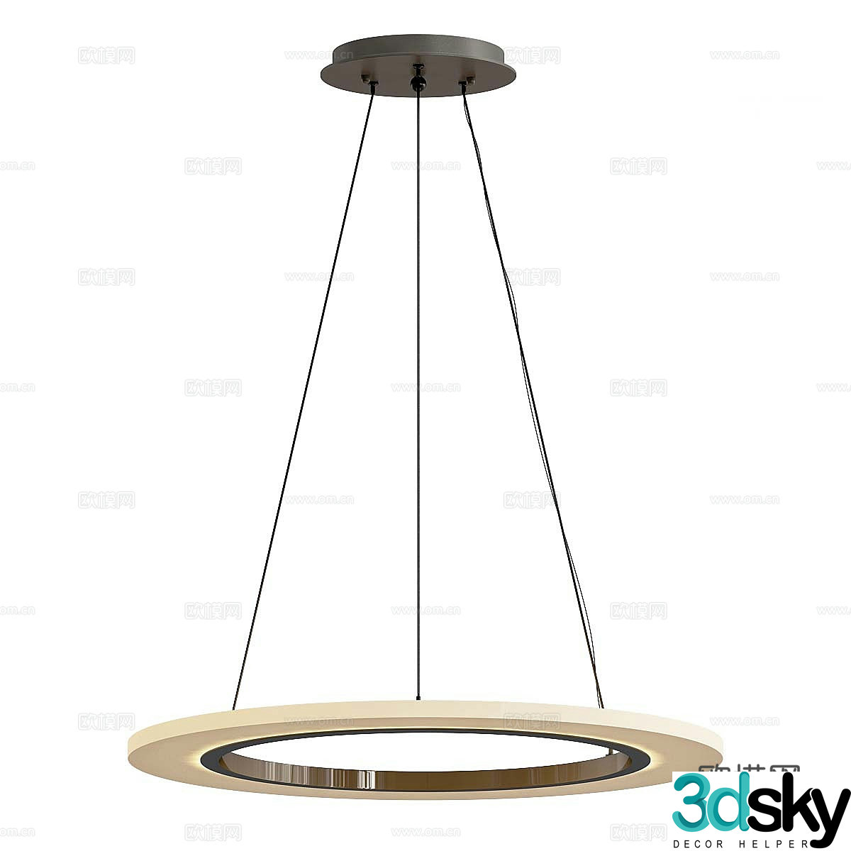 Modern simple and light luxury chandeliers chandeliers simple chandeliers lamp 3d model