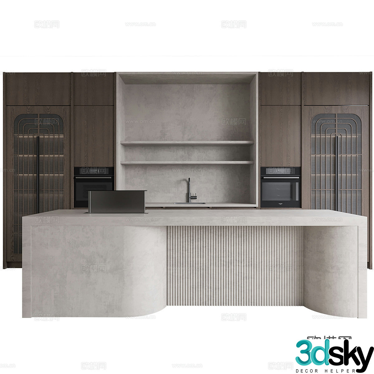 New Chinese style Wasabi cabinet 3D model