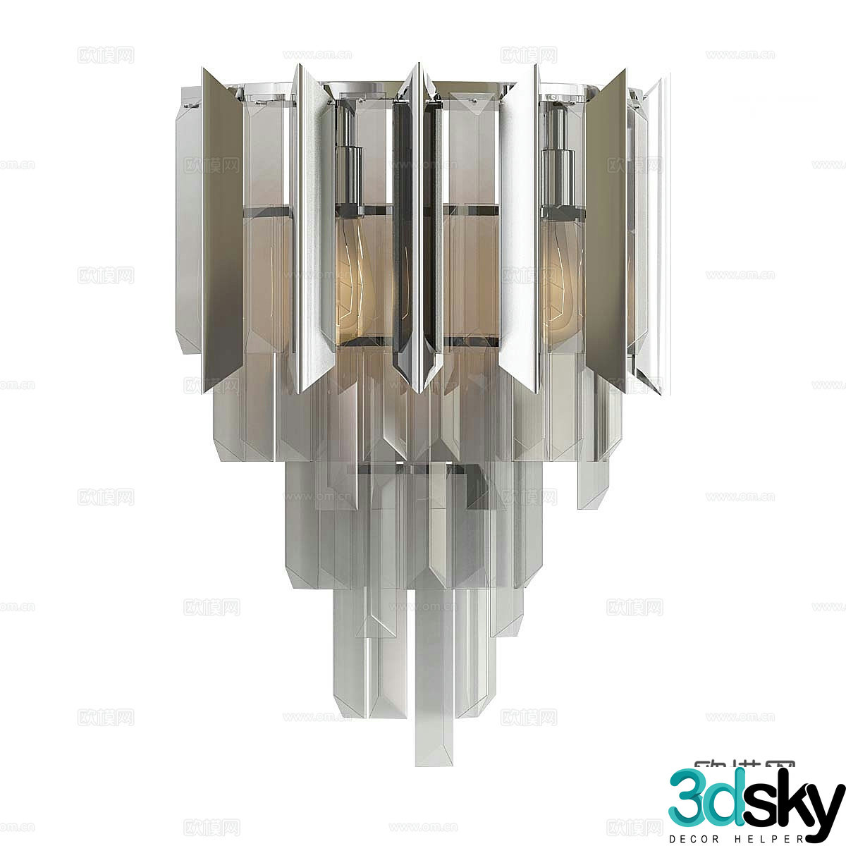 Light luxury chandeliers crystal chandeliers glass chandeliers living room chandeliers hotel chandeliers homestay chandeliers 3D model