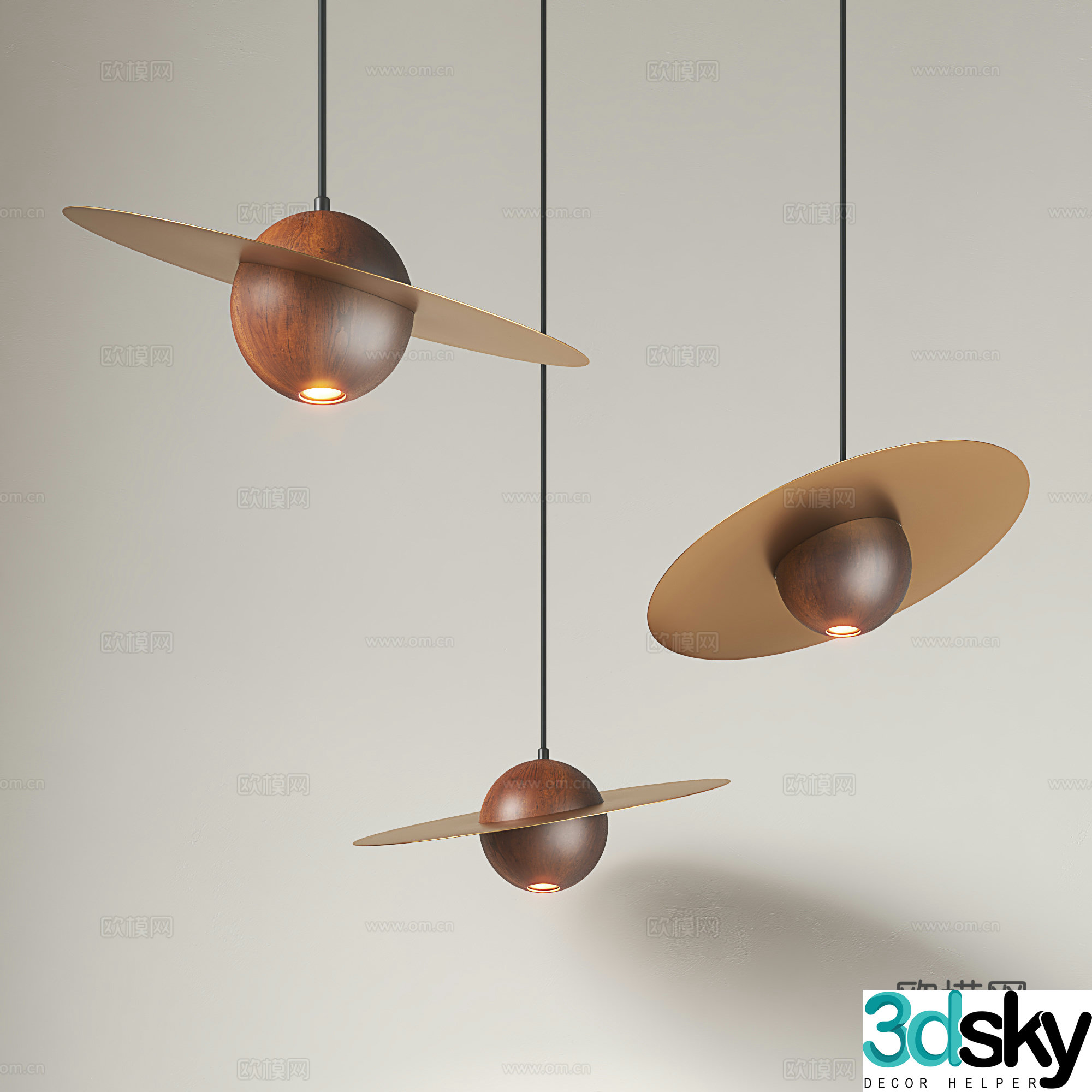 Retro style chandelier Restaurant bar chandelier Nanyang style chandelier Middle style chandelier UFO chandelier UFO chandelier 3D model