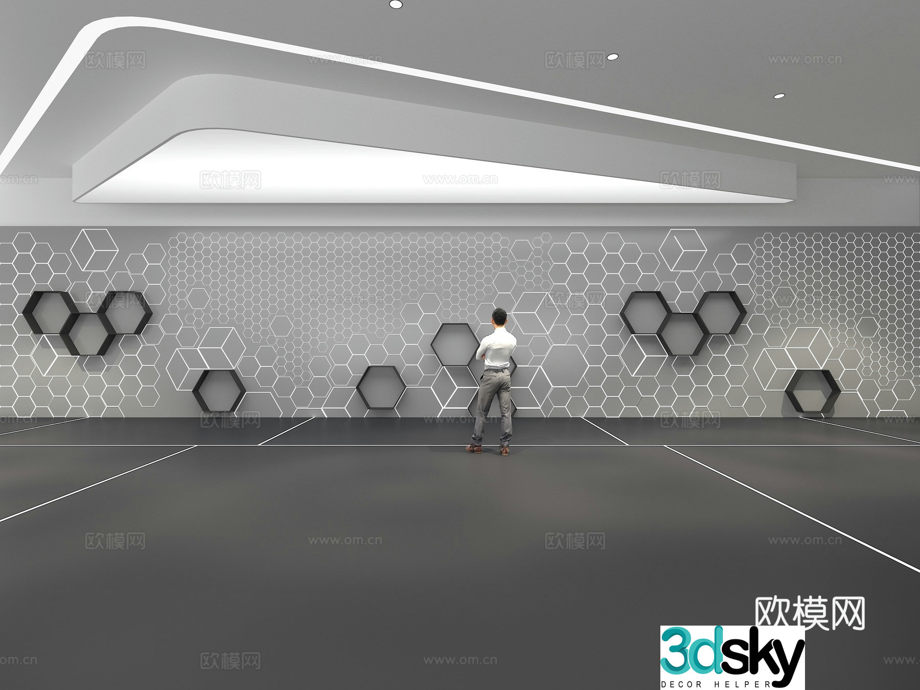 Cultural wall Corporate culture wall Display wall Theme wall Exhibition hall Campus culture Corridor 3D model
