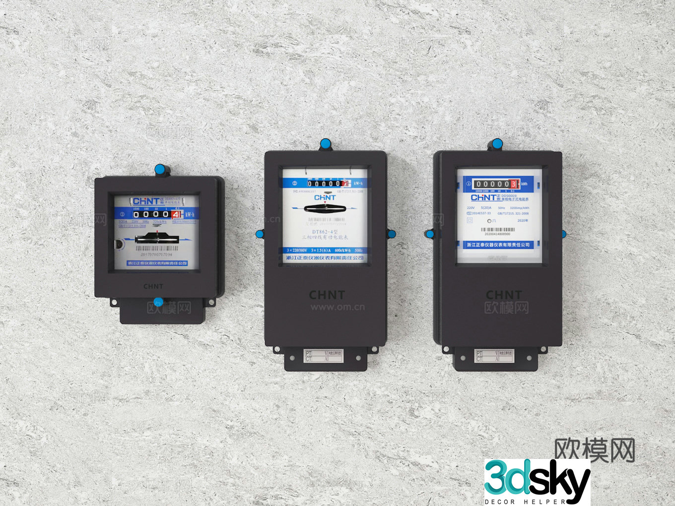 3D Model of Electric Meter