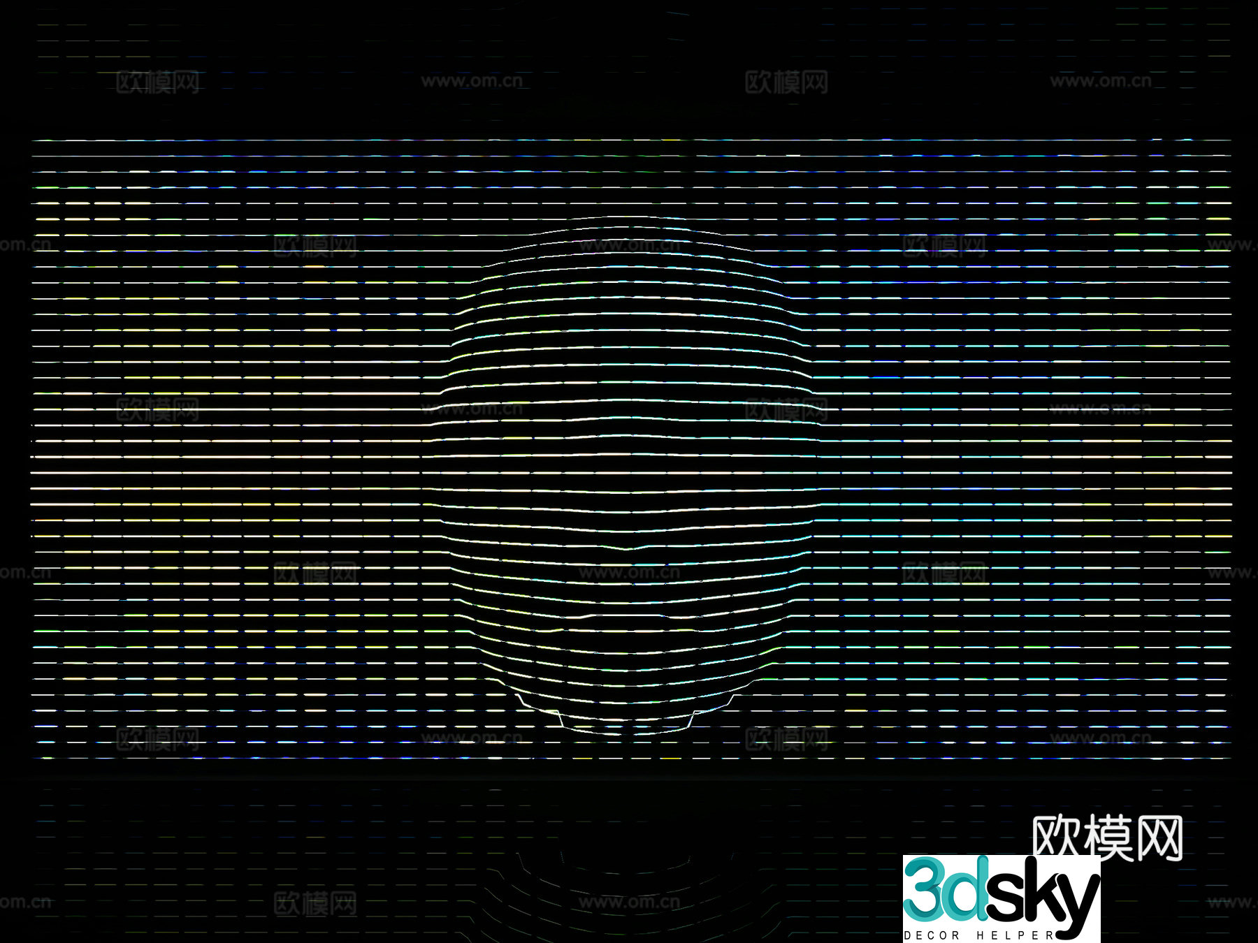 Special tech background wall Human face tech background wall Avatar grille background wall Technology grille light back 3D model