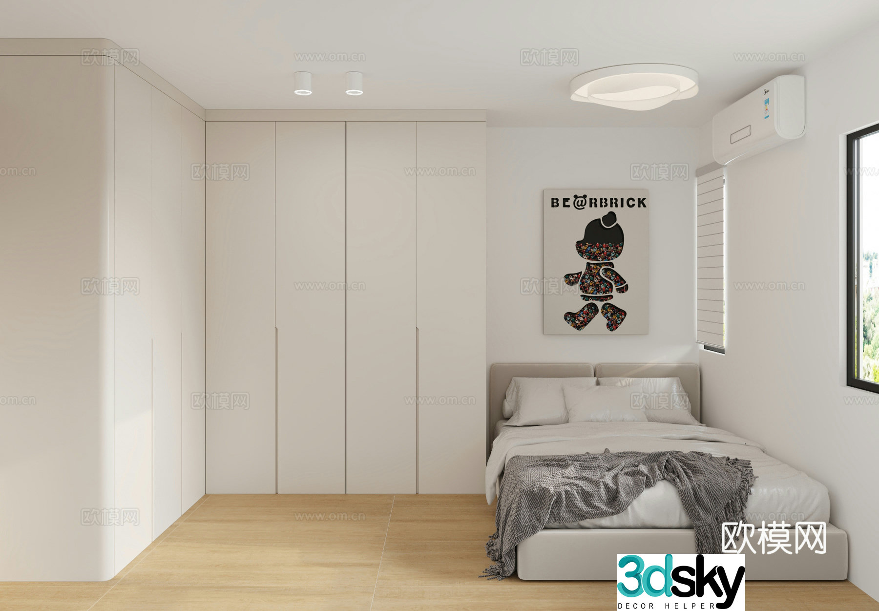 Modern bedroom Simple child room Children’s room 3d model