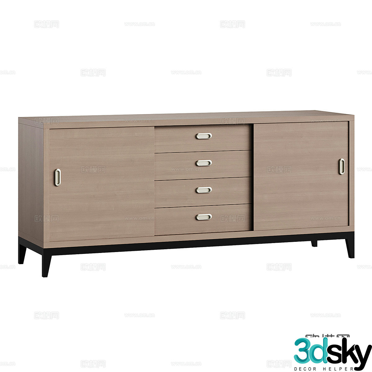 Chinese side cabinet solid wood side cabinet chest of cabinets decorative cabinets storage cabinets storage cabinets low cabinets 3D model