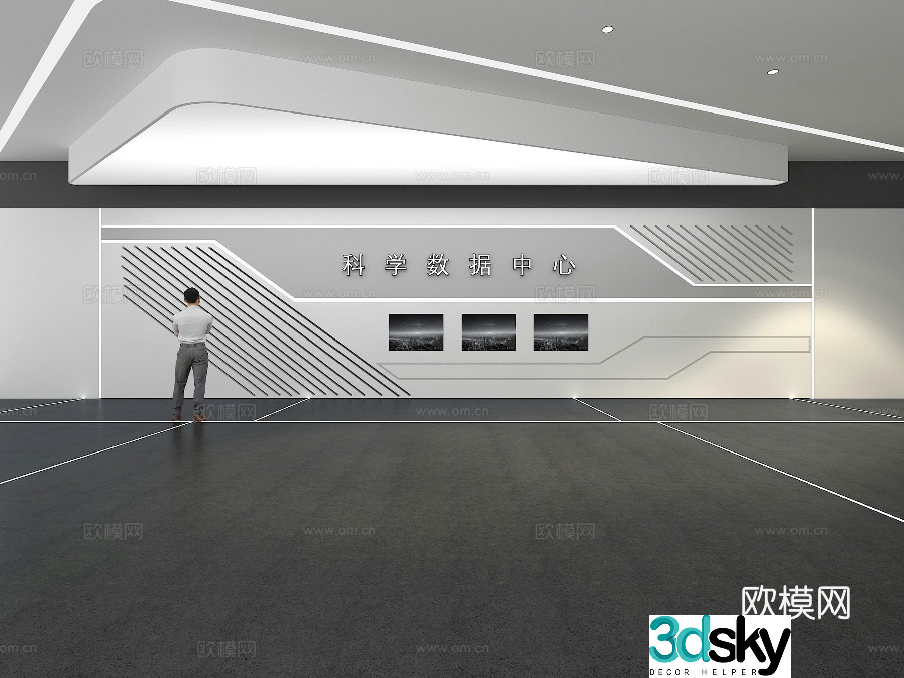 Cultural wall Corporate culture wall Display wall Classroom Exhibition hall Campus culture Corridor 3D model