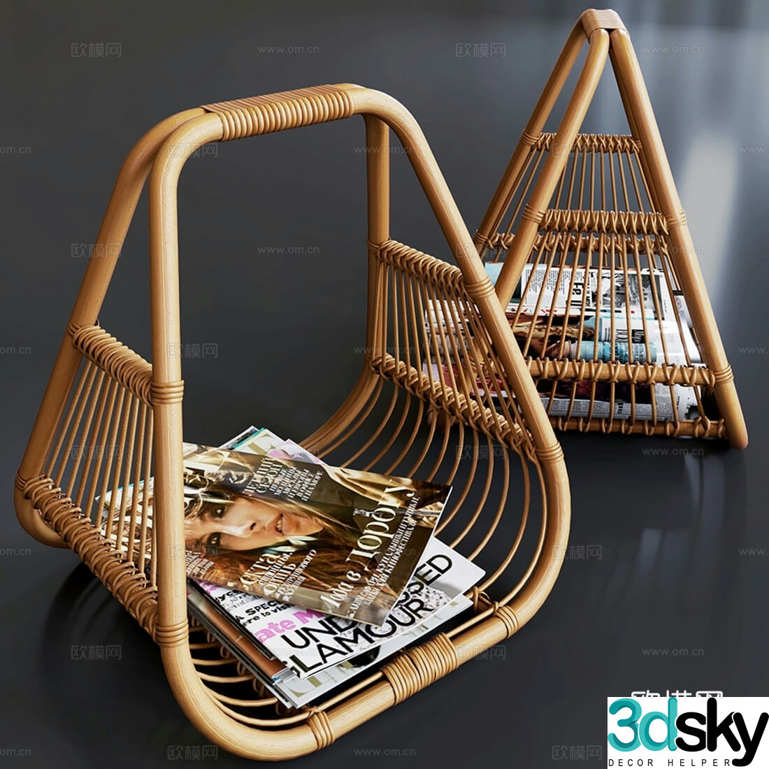 Magazine Blue 3D Model