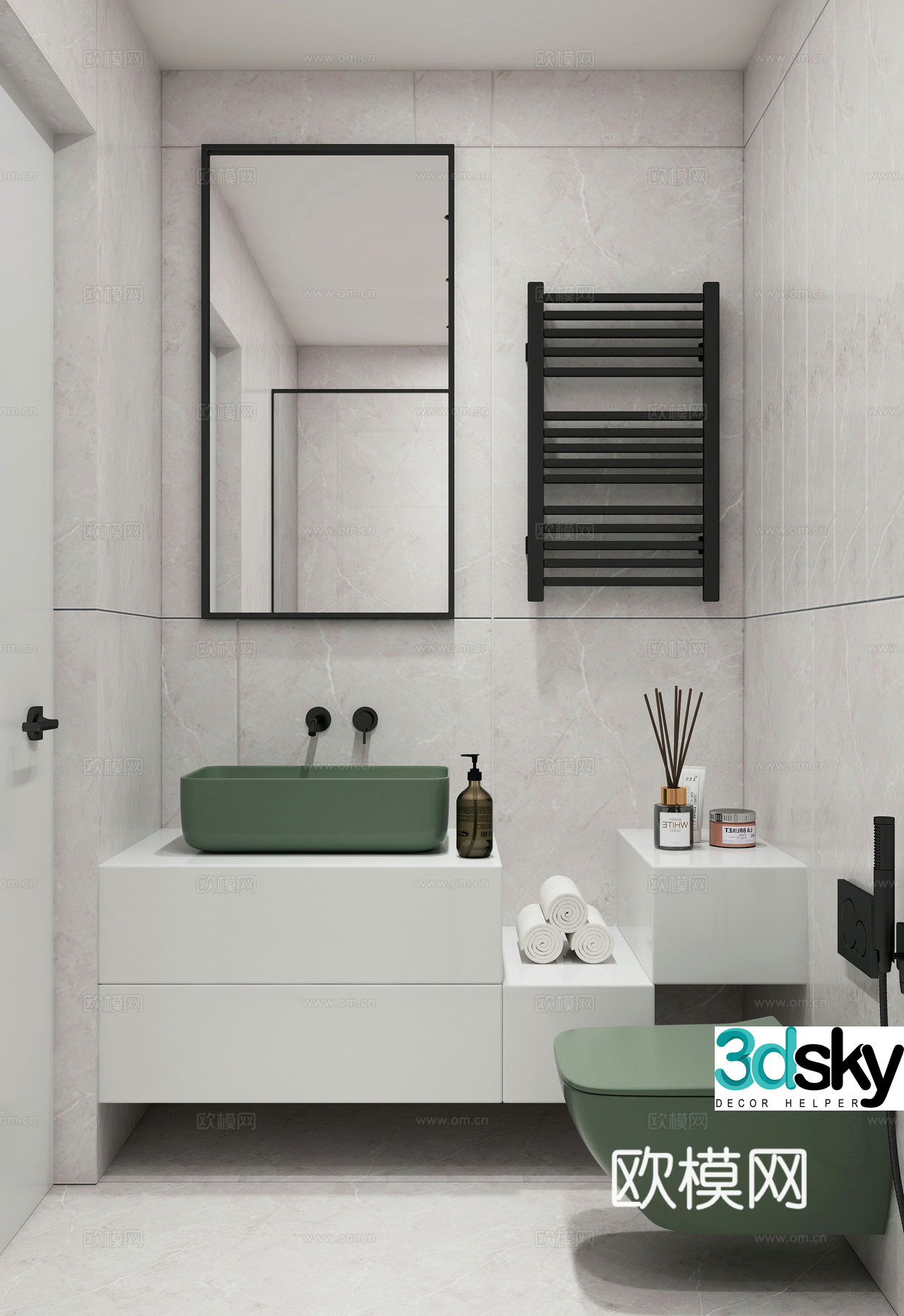 Modern bathroom 3d model