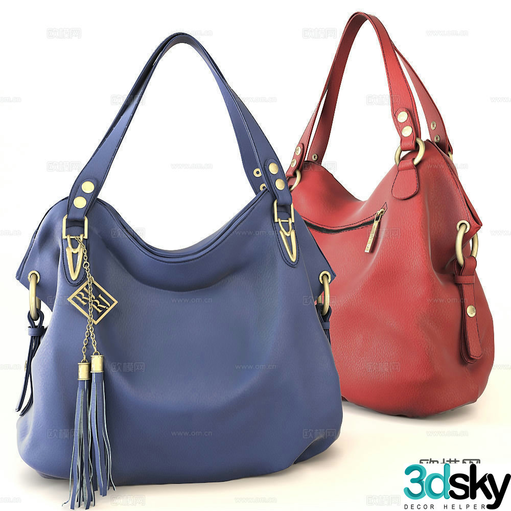 Leather bag 3d model