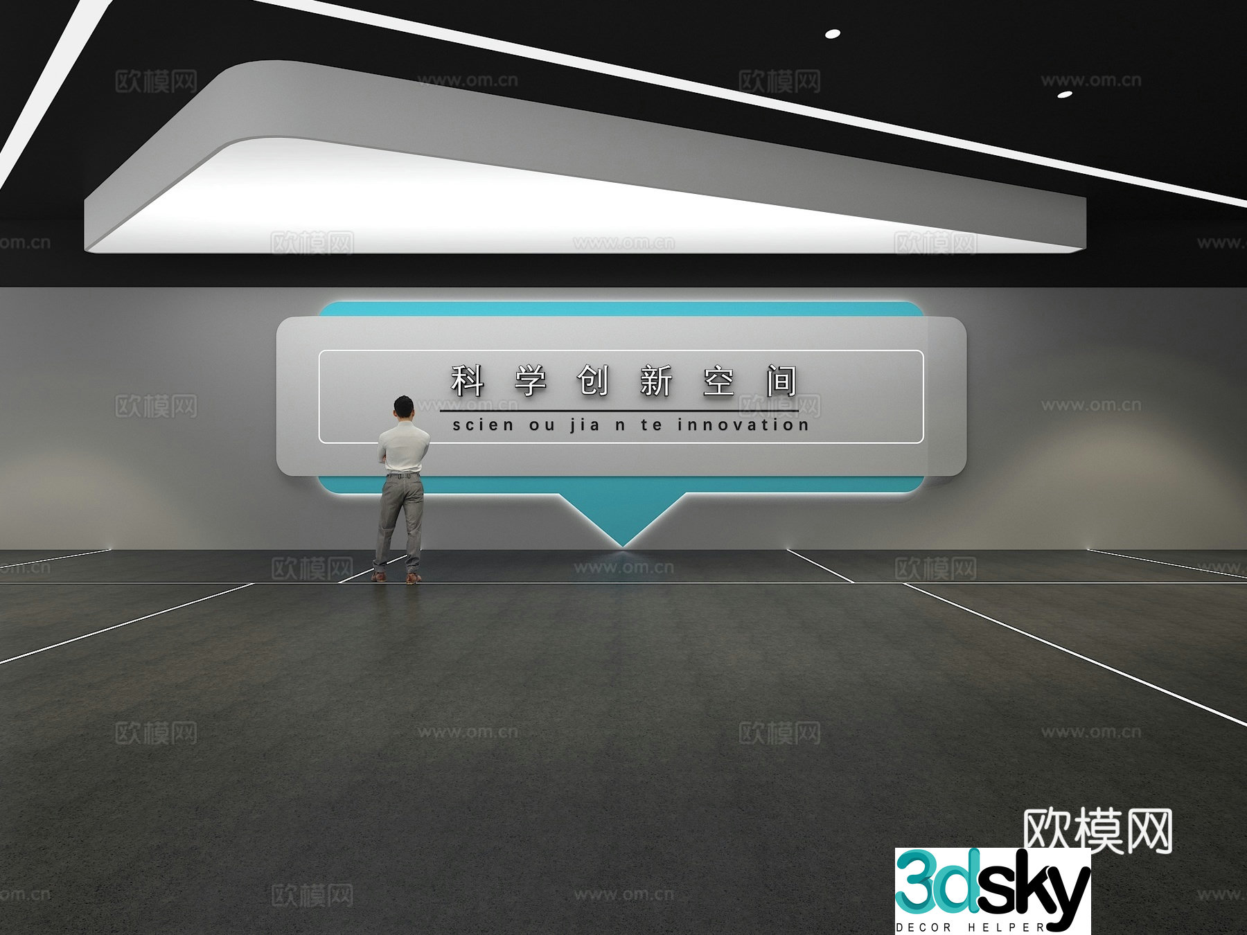 Cultural wall Corporate culture wall Display wall Theme wall Exhibition hall Campus culture Corridor 3D model