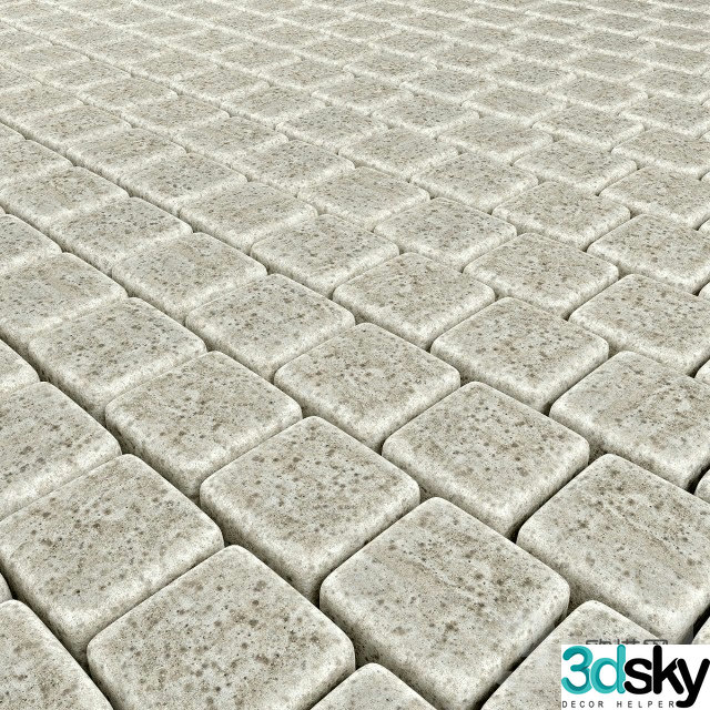 Outdoor floor tiles 3d model