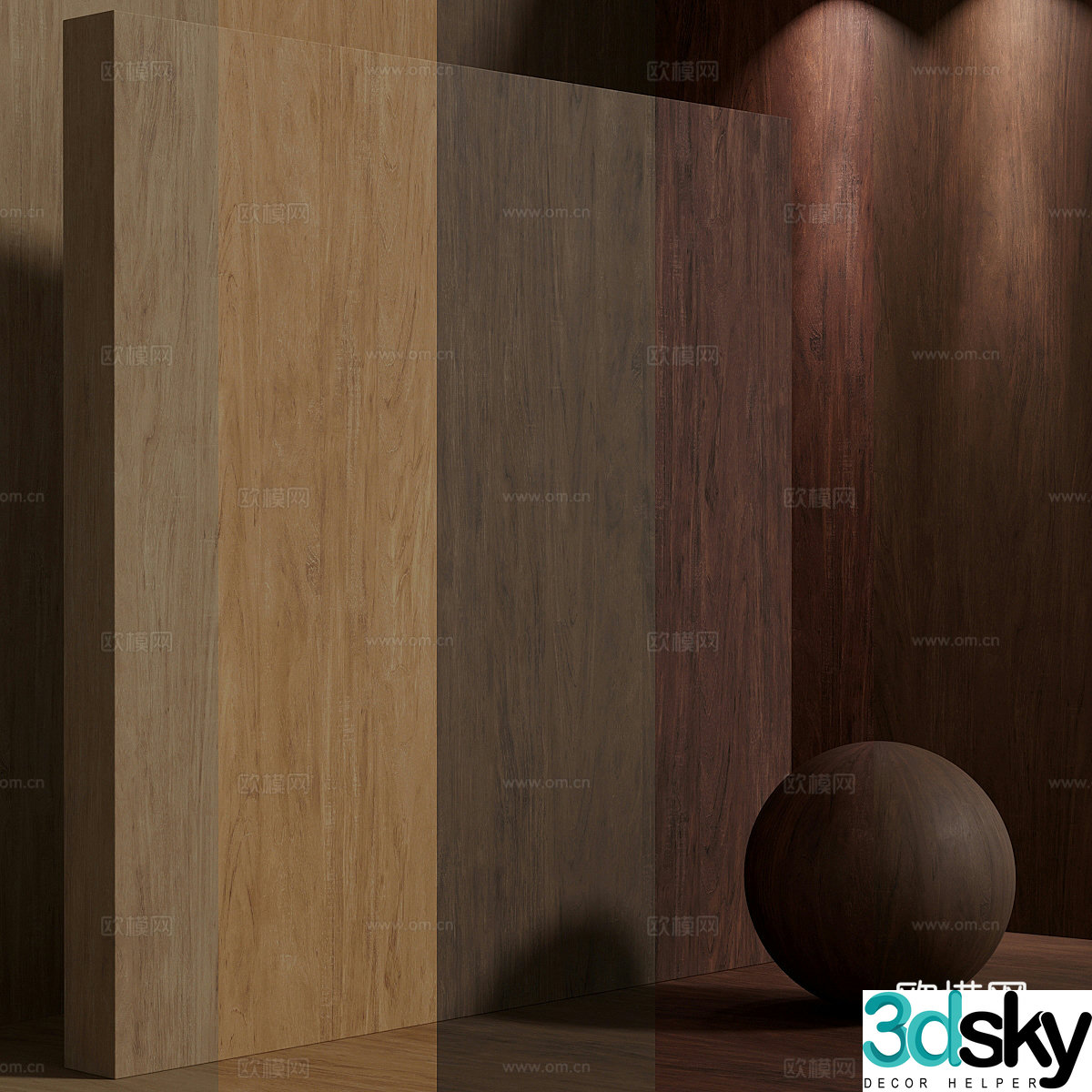 Wooden floor 3d model