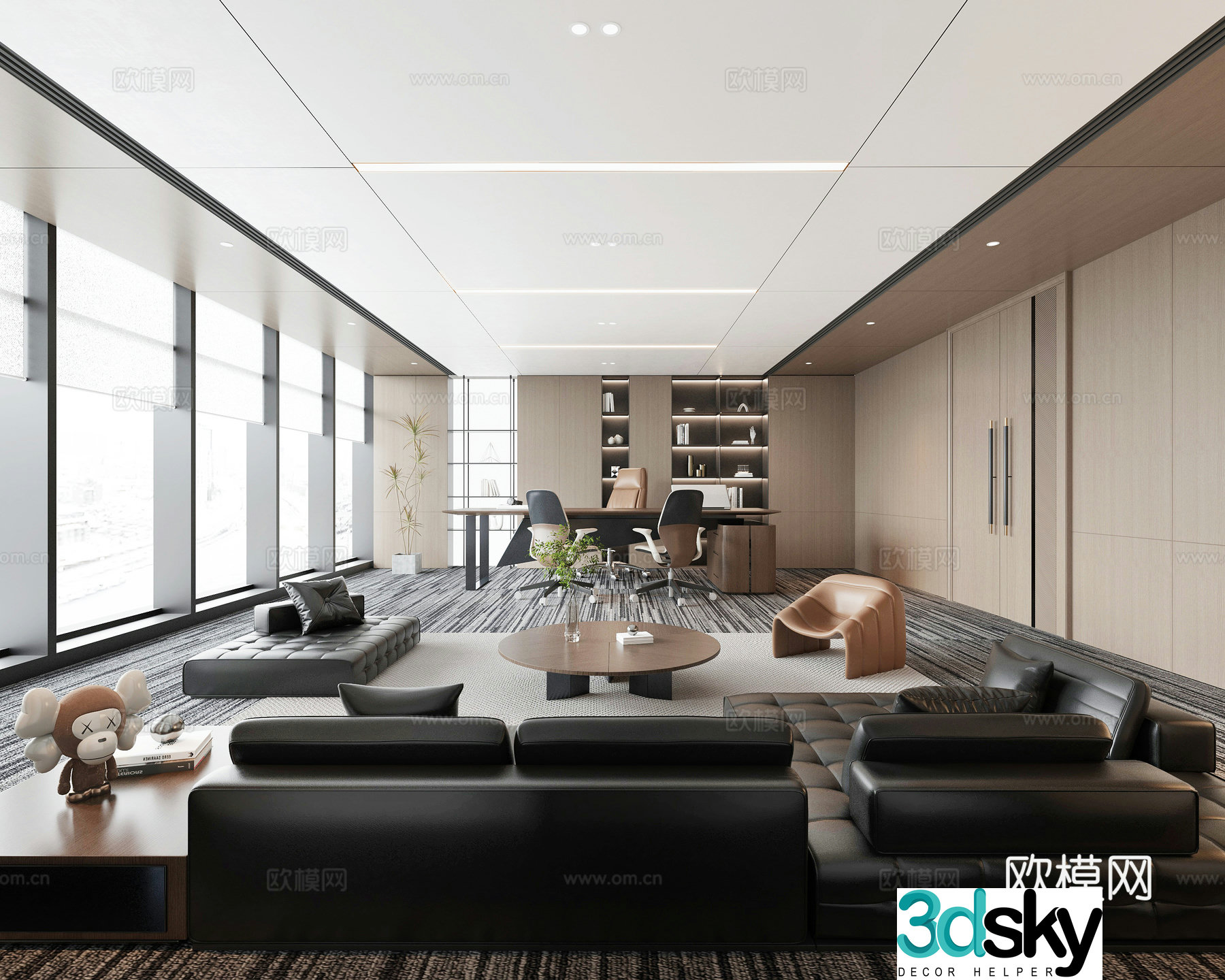 Modern office 3d model