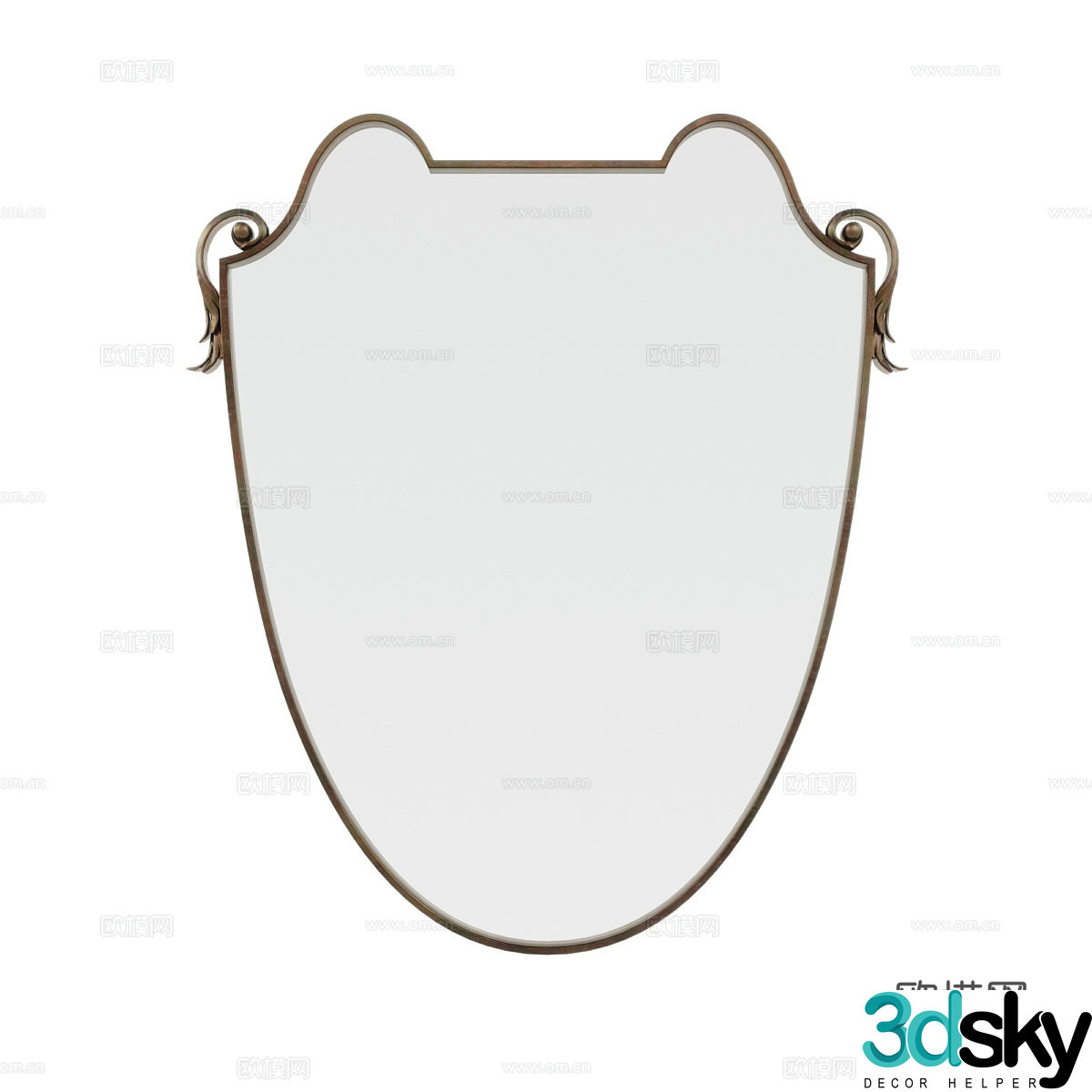 Modern decorative mirror 3d model
