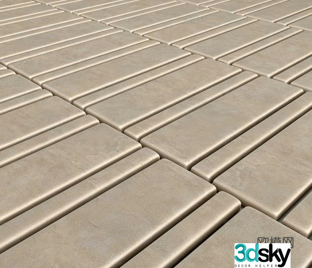 Outdoor floor tiles 3d model