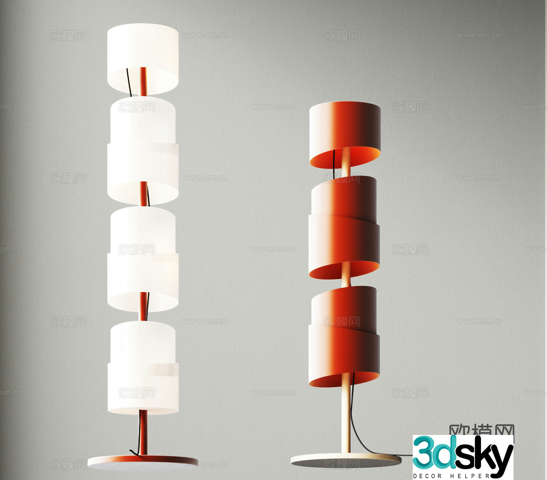 Modern floor lamp Art floor lamp Metal floor lamp Living room floor lamp Bedroom floor lamp 3D model