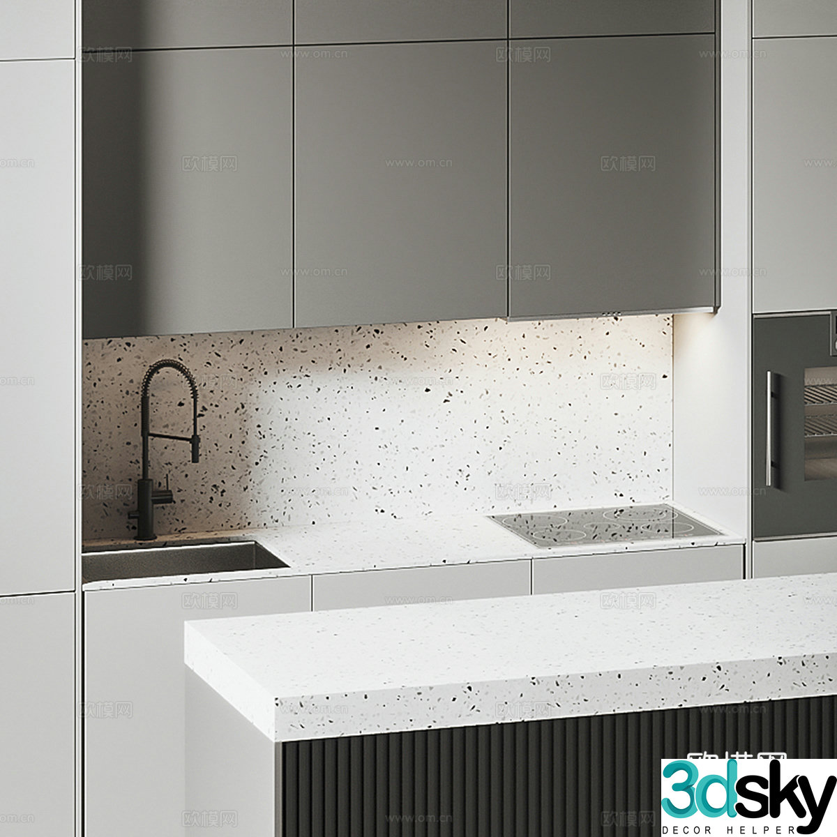 Modern cabinet 3d model
