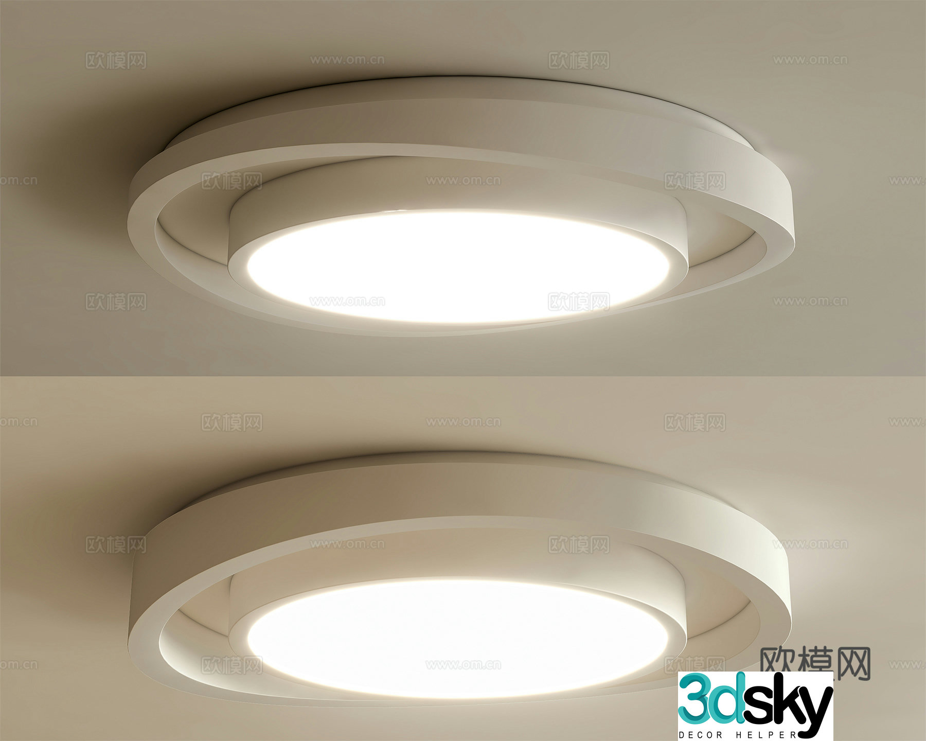 Simple and creative creamy air ceiling lamp Children’s living room ceiling lamp Bedroom special-shaped creamy air ceiling lamp 3D model
