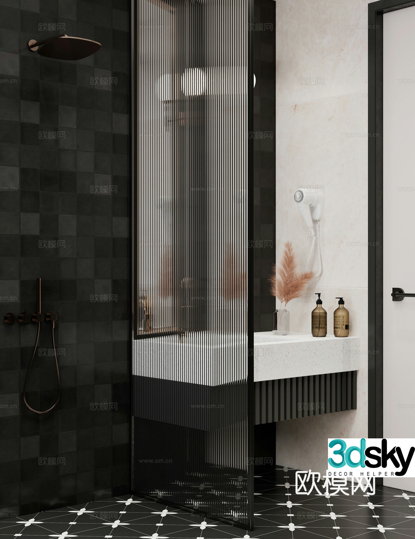 Modern bathroom 3d model