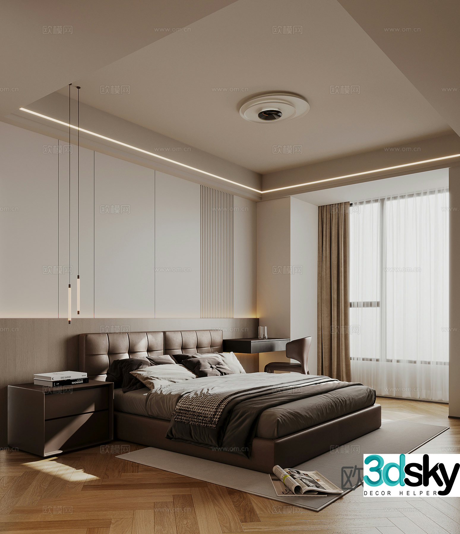 Master bedroom 3D model