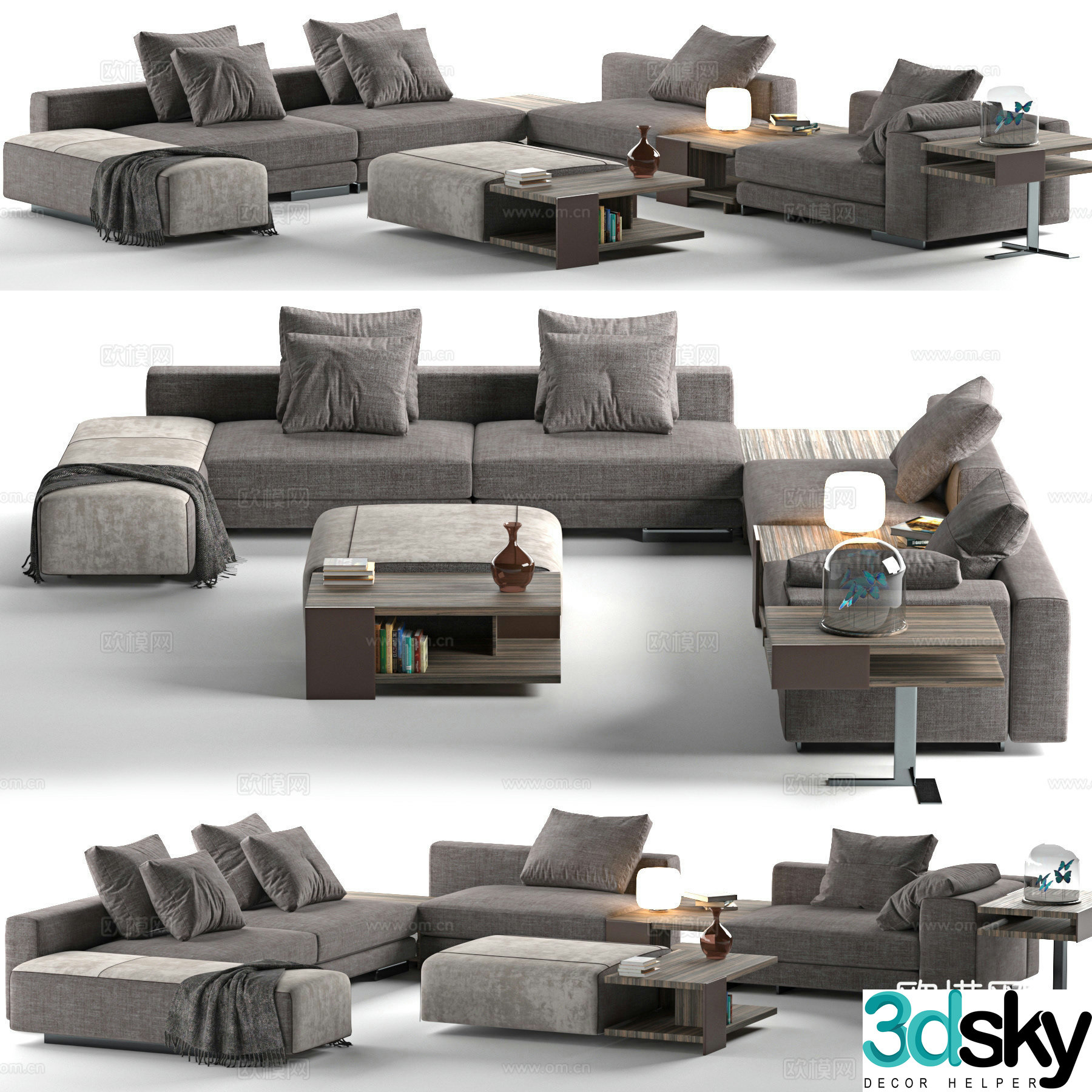 Corner sofa 3d model