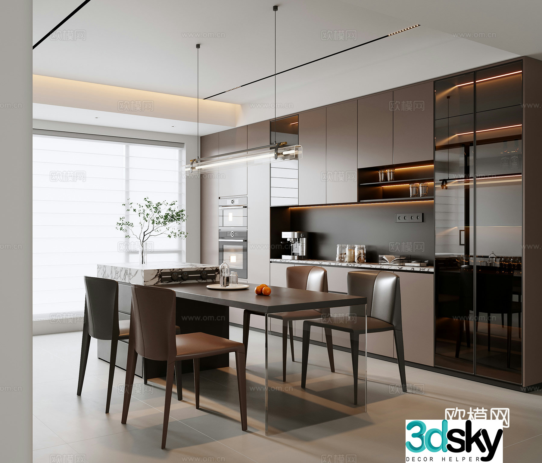 Italian restaurant 3d model