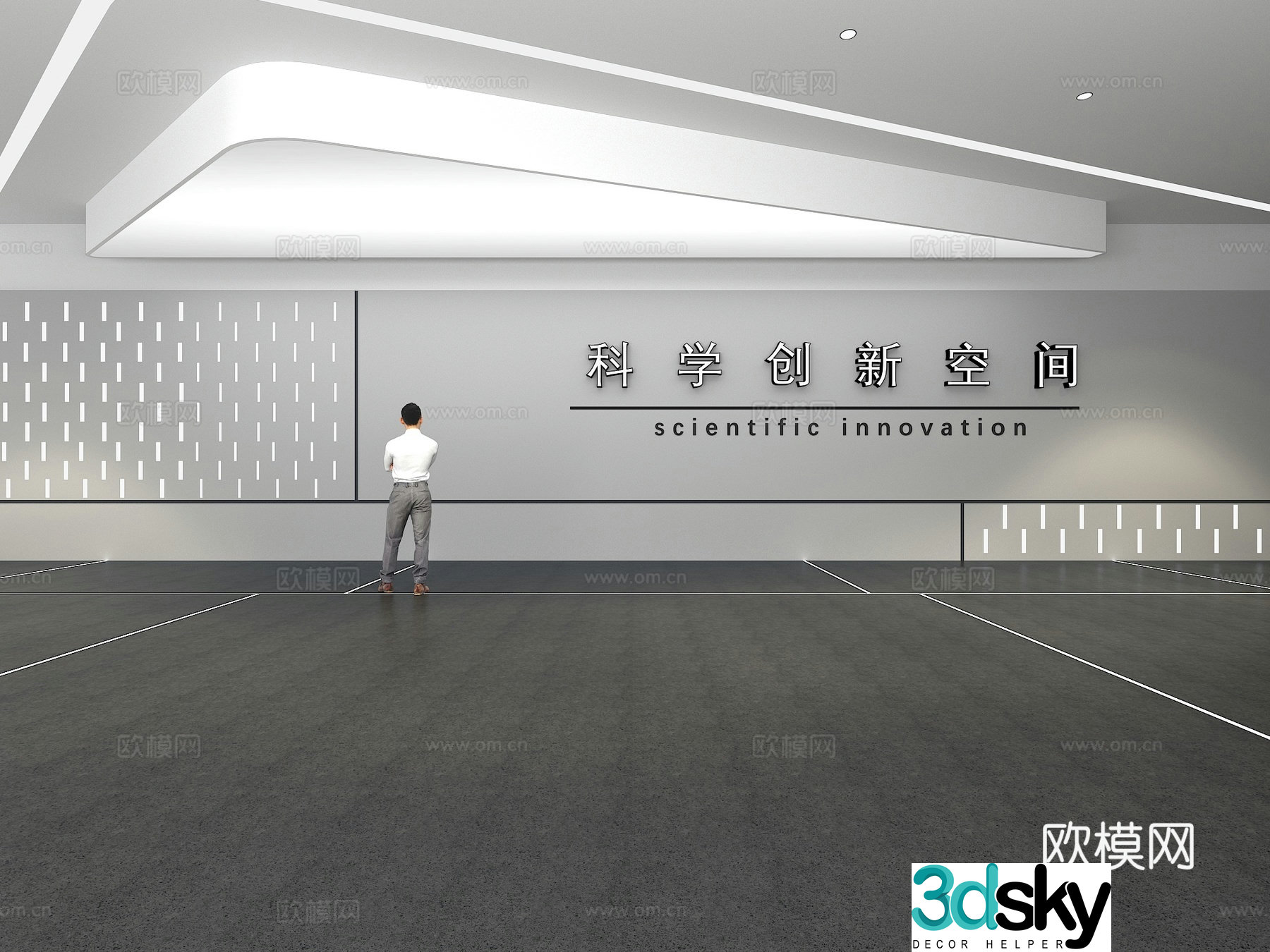 Cultural wall Corporate culture wall Display wall Theme wall Exhibition hall Campus culture Corridor 3D model