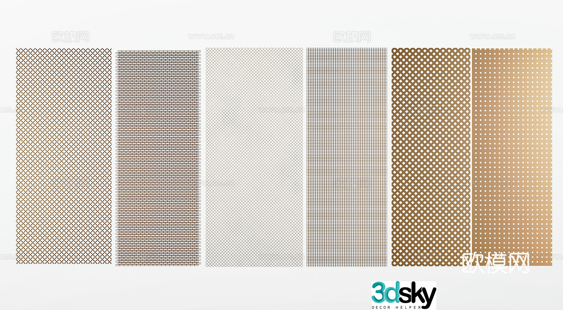 Modern punching plate metal mesh hollow plate hollow metal mesh perforated plate metal plate 3d model