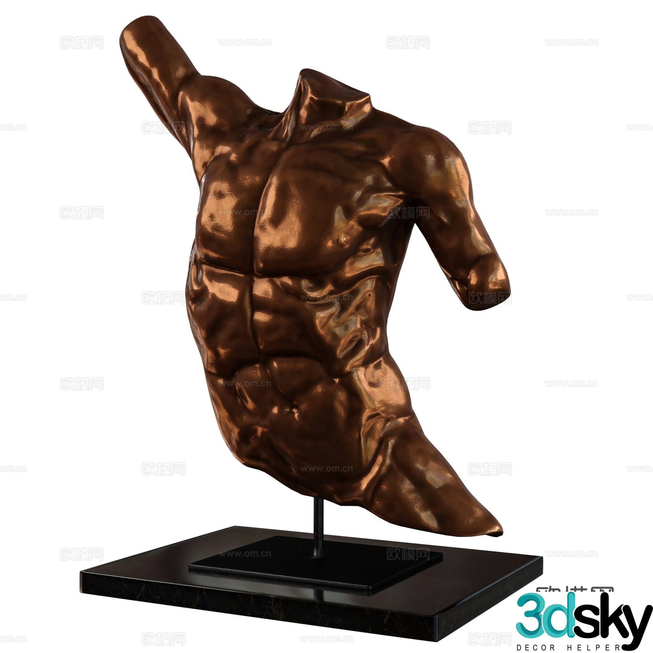 Human body sculpture 3d model