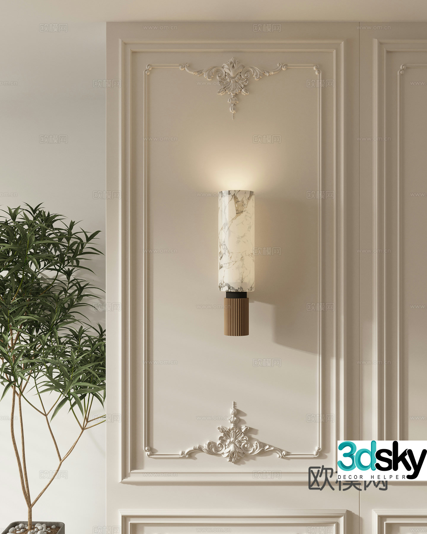 Wall lamp 3d model
