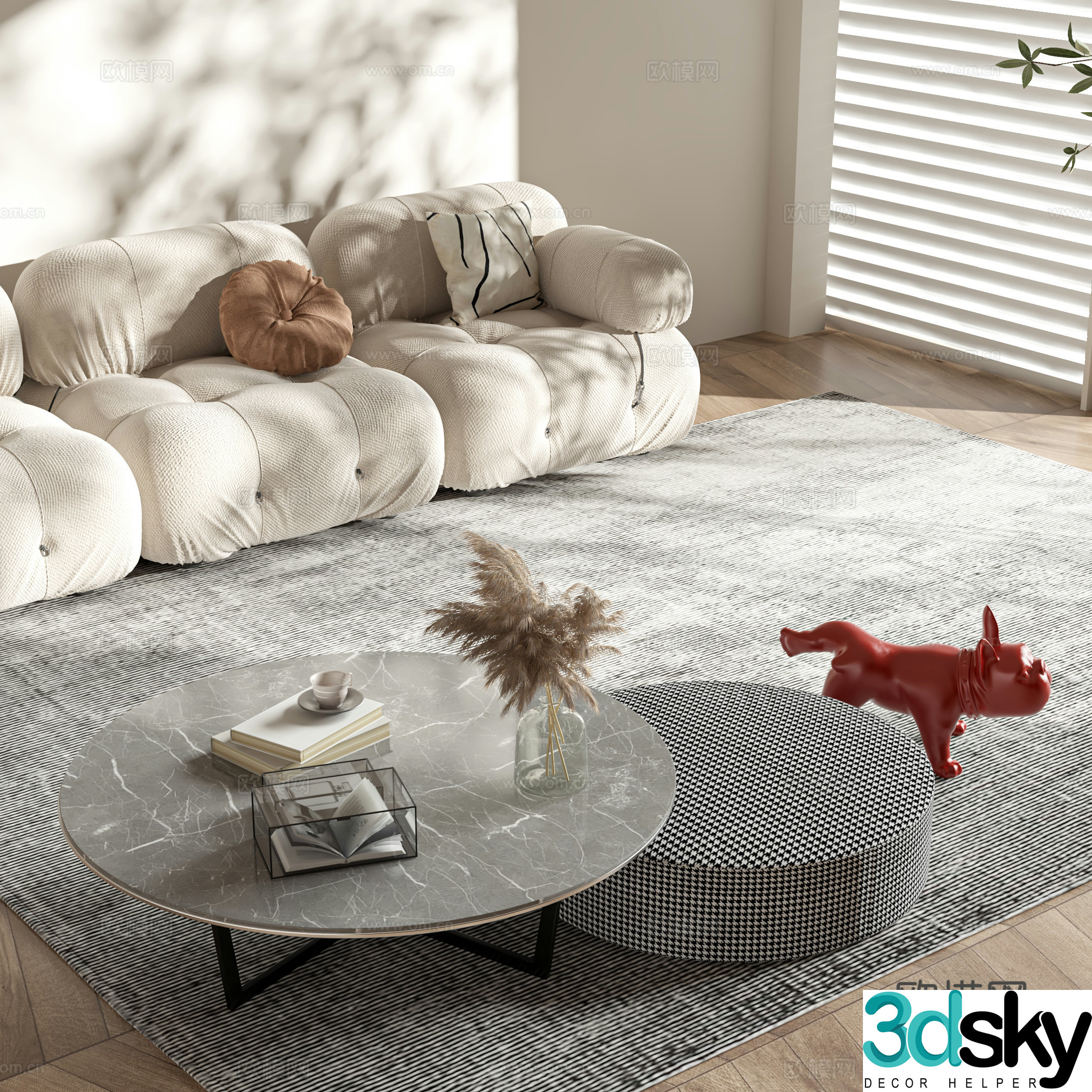 Modern style coffee table 3d model