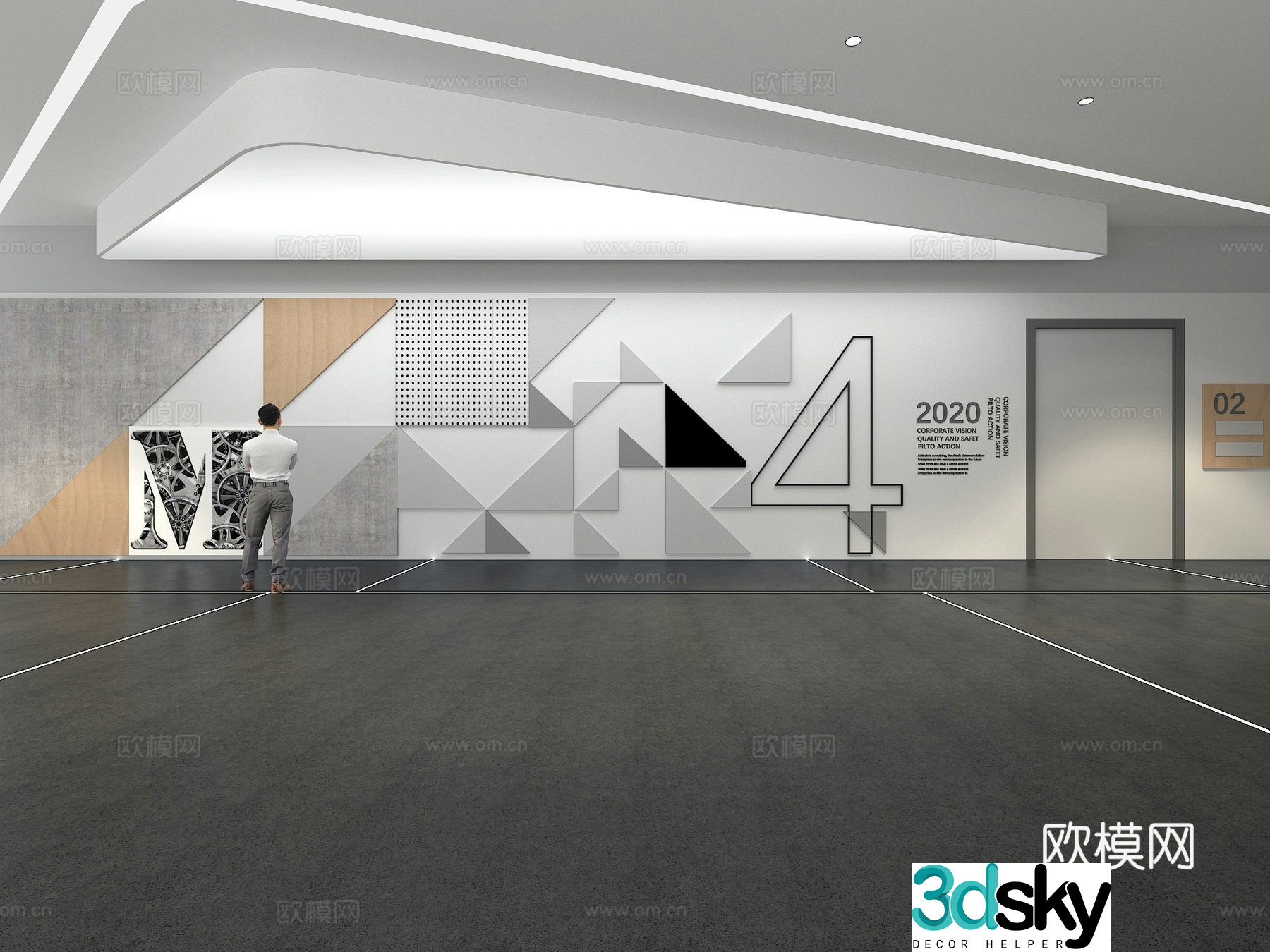 Cultural Wall Campus Culture Wall Display Wall Theme Wall Exhibition Hall Campus Culture Corridor 3D Model