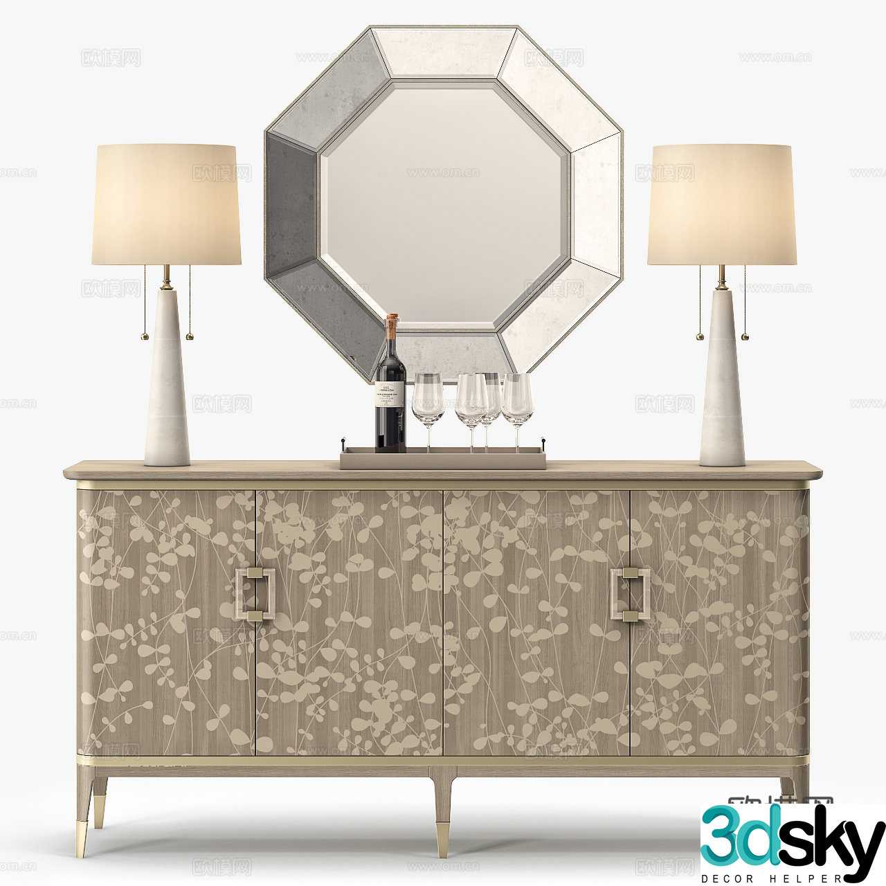 Decorative cabinet 3d model