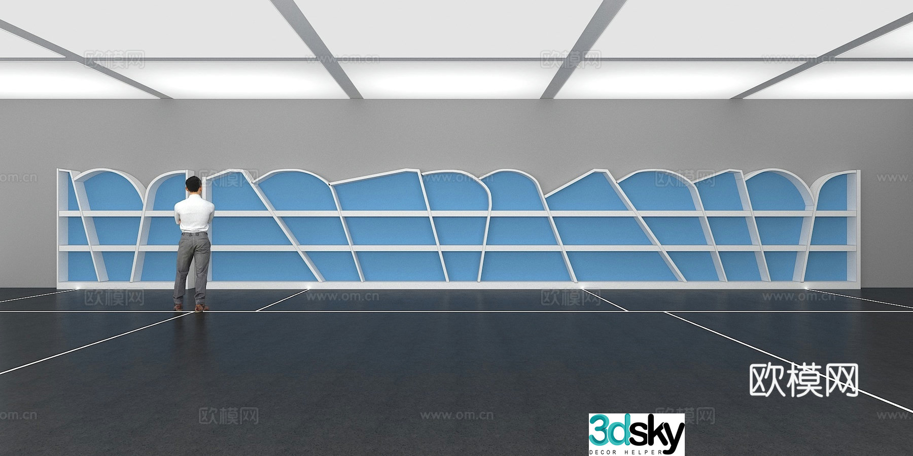 Cultural wall Children’s cultural wall Display wall Classroom Exhibition hall Campus culture Corridor 3D model