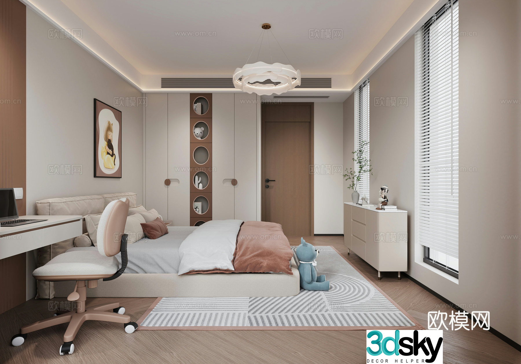 Modern bedroom 3d model