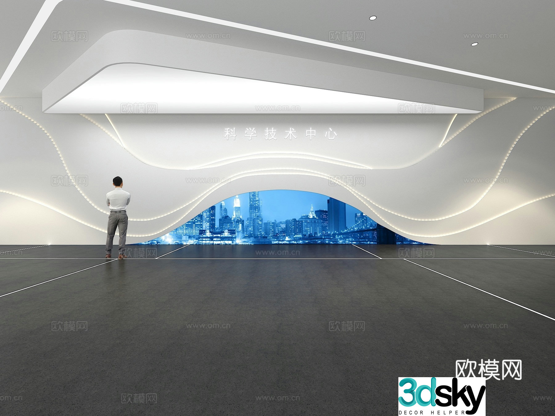 Cultural wall Corporate culture wall Display wall Theme wall Exhibition hall Campus culture Corridor 3D model