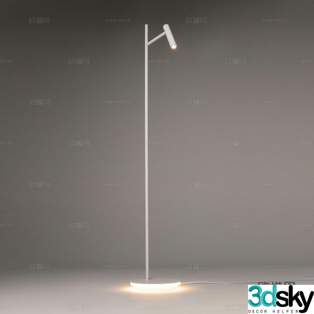 Modern simple floor lamp 3d model