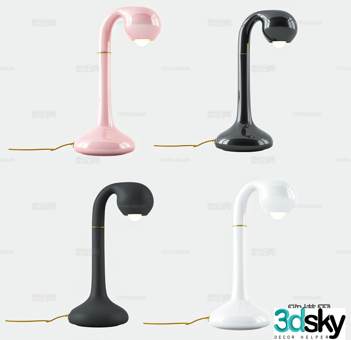 Children’s desk lamp Study desk lamp Learn desk lamp Simple desk lamp Art desk lamp Creative desk lamp 3D model
