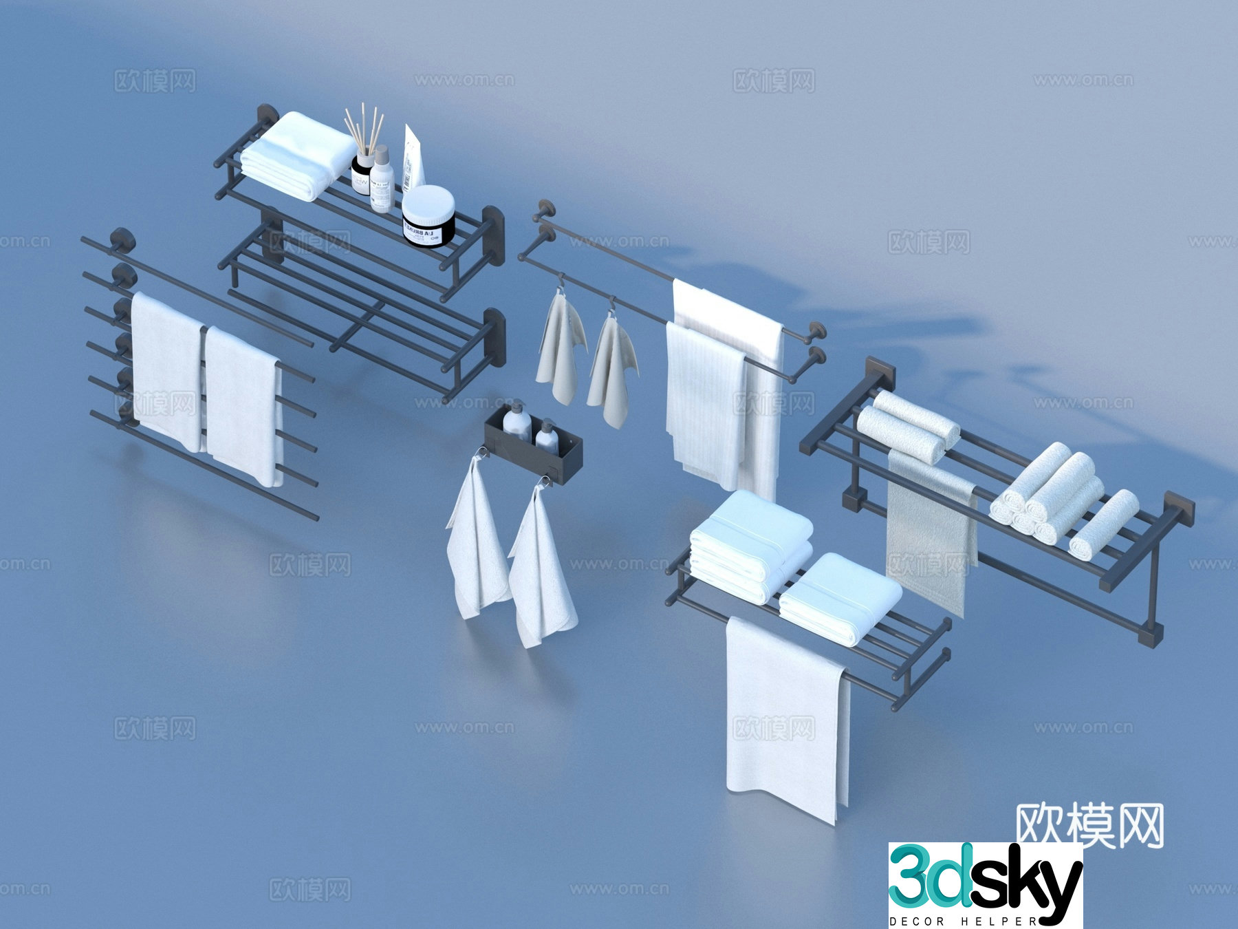Towel Towel Rack 3D Model