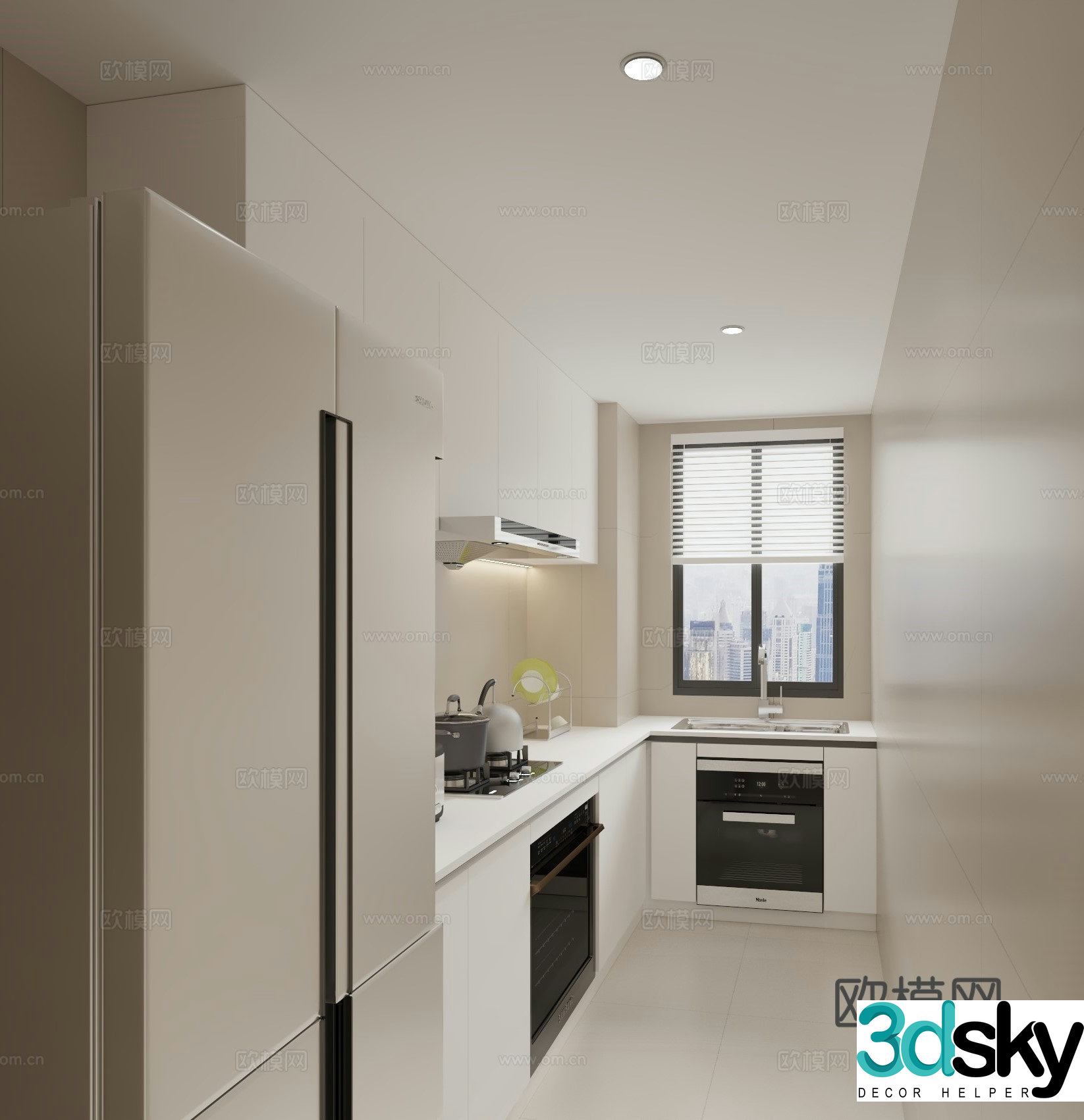 Modern kitchen 3d model